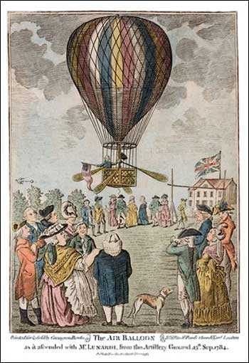 first hot air balloon flight